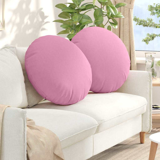 Ülőpárnák 2 pcs Rózsaszín Ø60 x 21 cm szövet