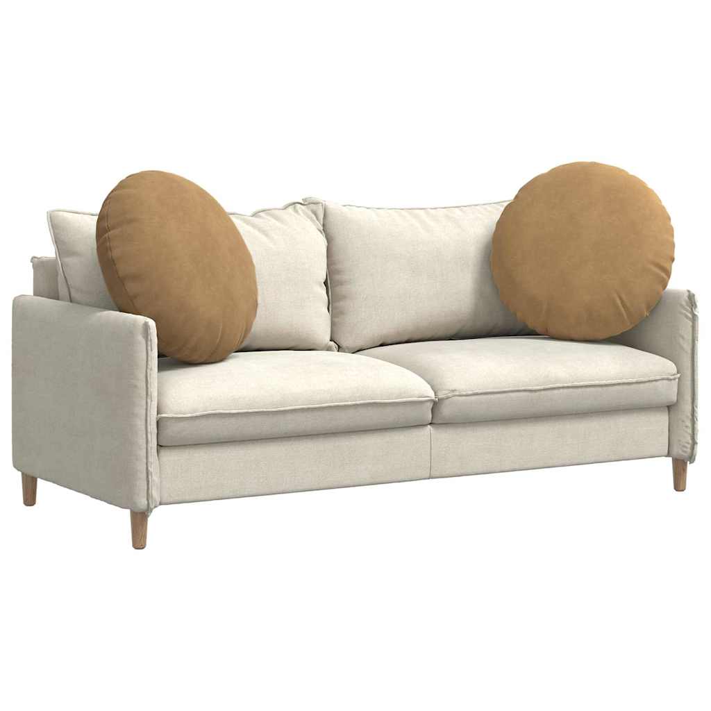 Ülőpárnák 2 pcs Barna Ø60 x 21 cm Bársony