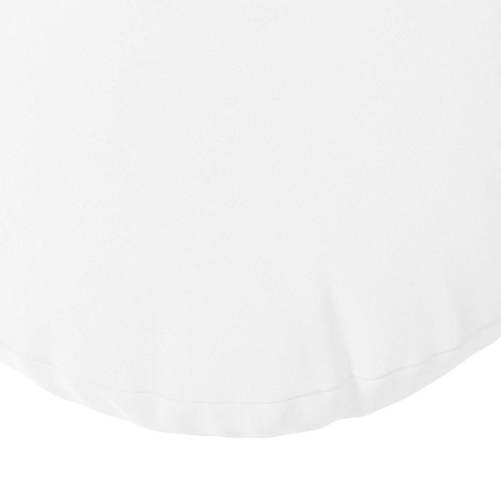 Ülőpárnák 2 pcs Fehér Ø80 x 29 cm szövet