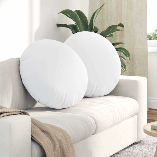 Ülőpárnák 2 pcs Fehér Ø80 x 29 cm szövet
