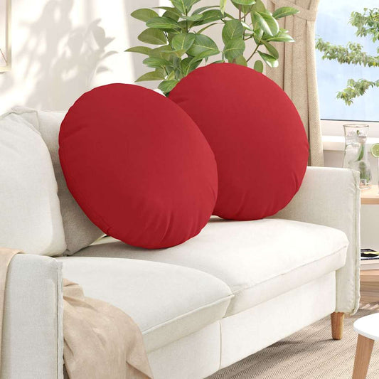 Ülőpárnák 2 pcs Piros Ø80 x 29 cm szövet