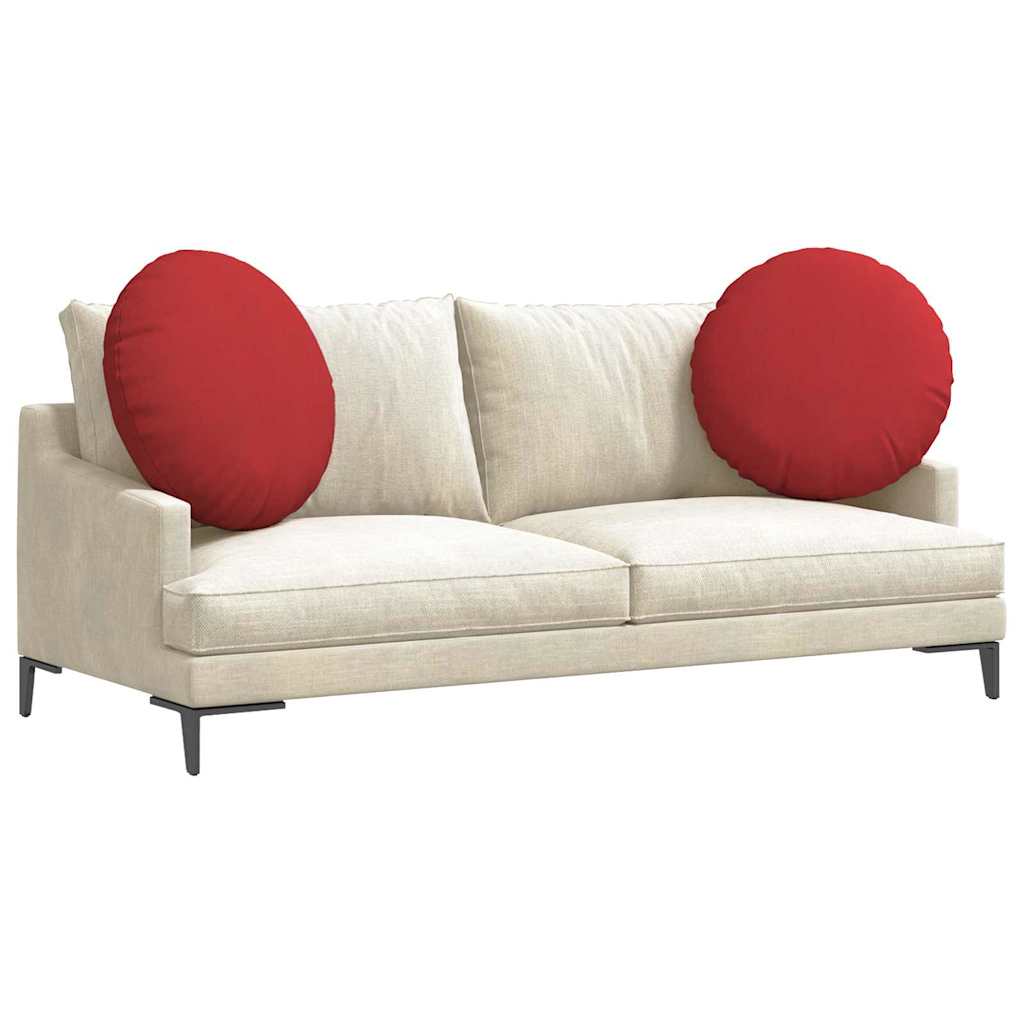 Ülőpárnák 2 pcs Piros Ø80 x 29 cm szövet