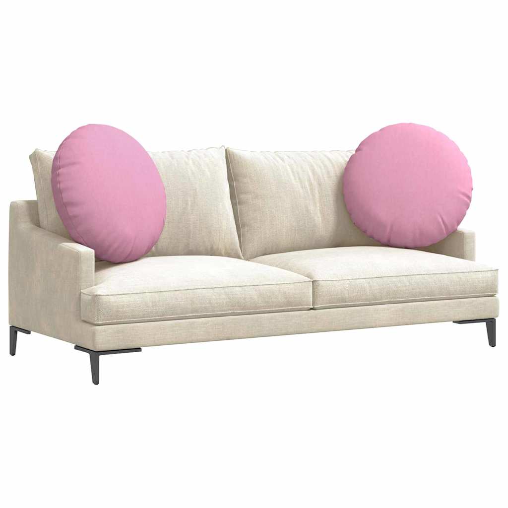 Ülőpárnák 2 pcs Rózsaszín Ø80 x 29 cm szövet