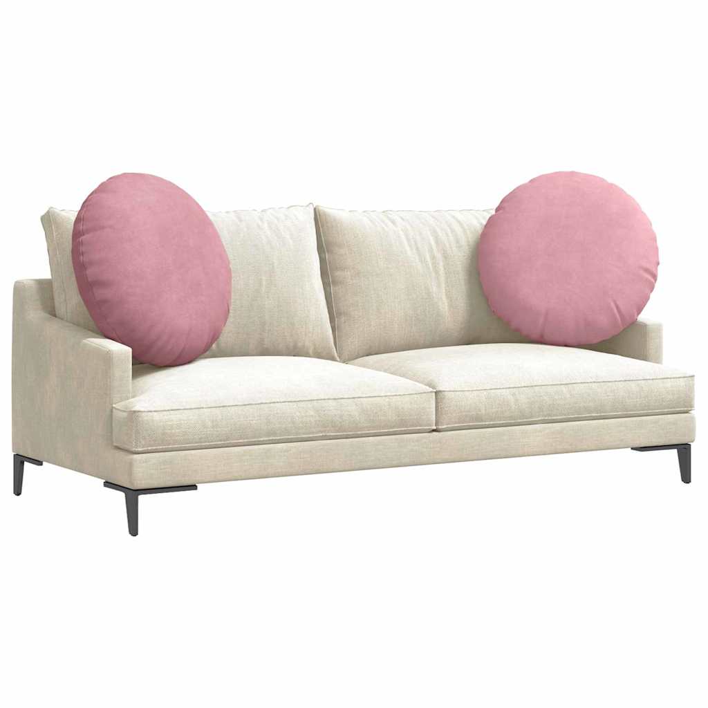 Ülőpárnák 2 pcs Rózsaszín Ø 80 x 29 cm Bársony