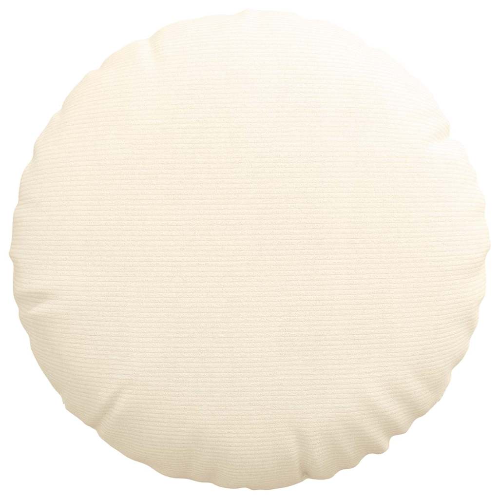 Ülőpárnák 2 pcs Krém Ø 80 cm Bársonyos szövet