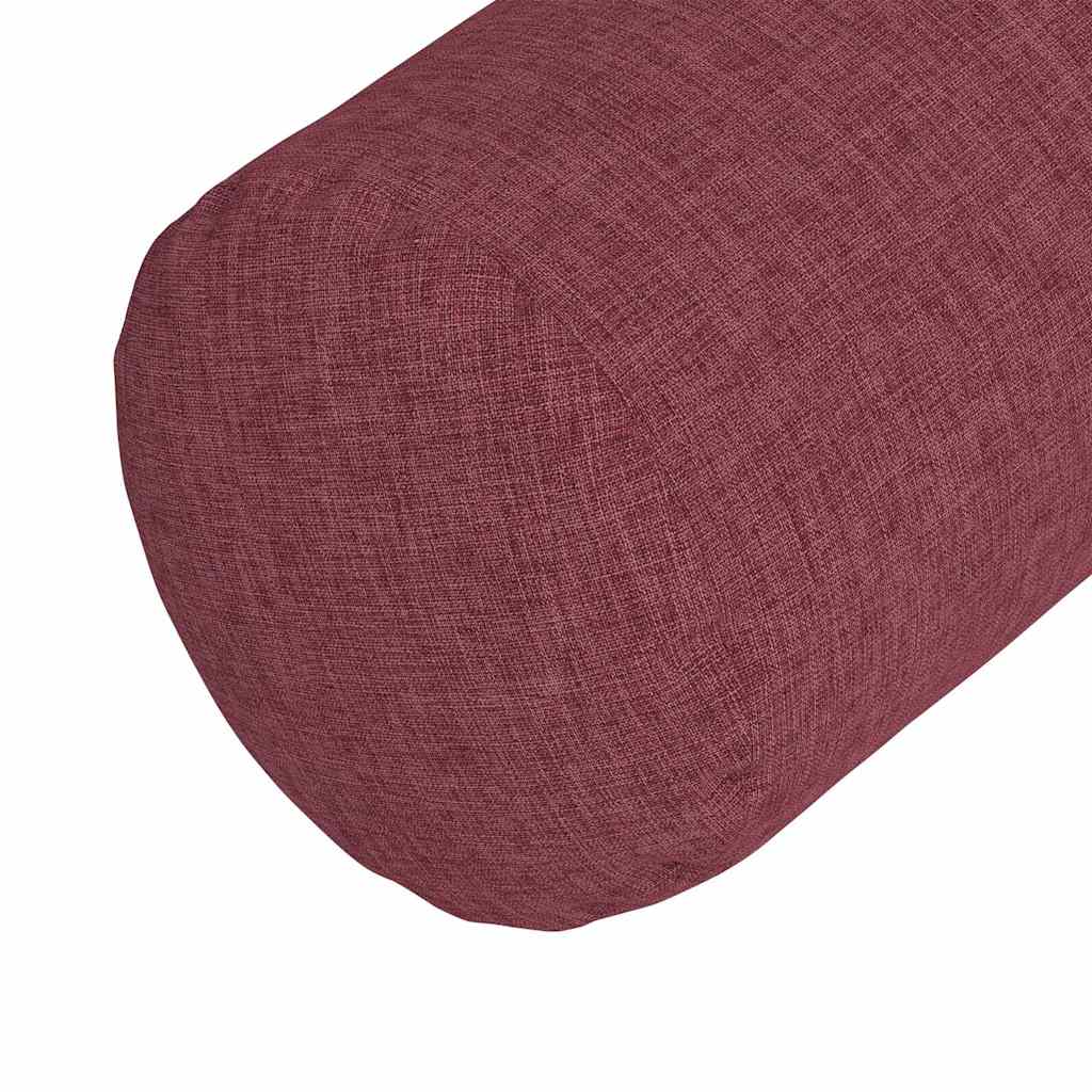 Hengerpárnák 2 pcs Bordó Ø 15 x 40 cm szövet