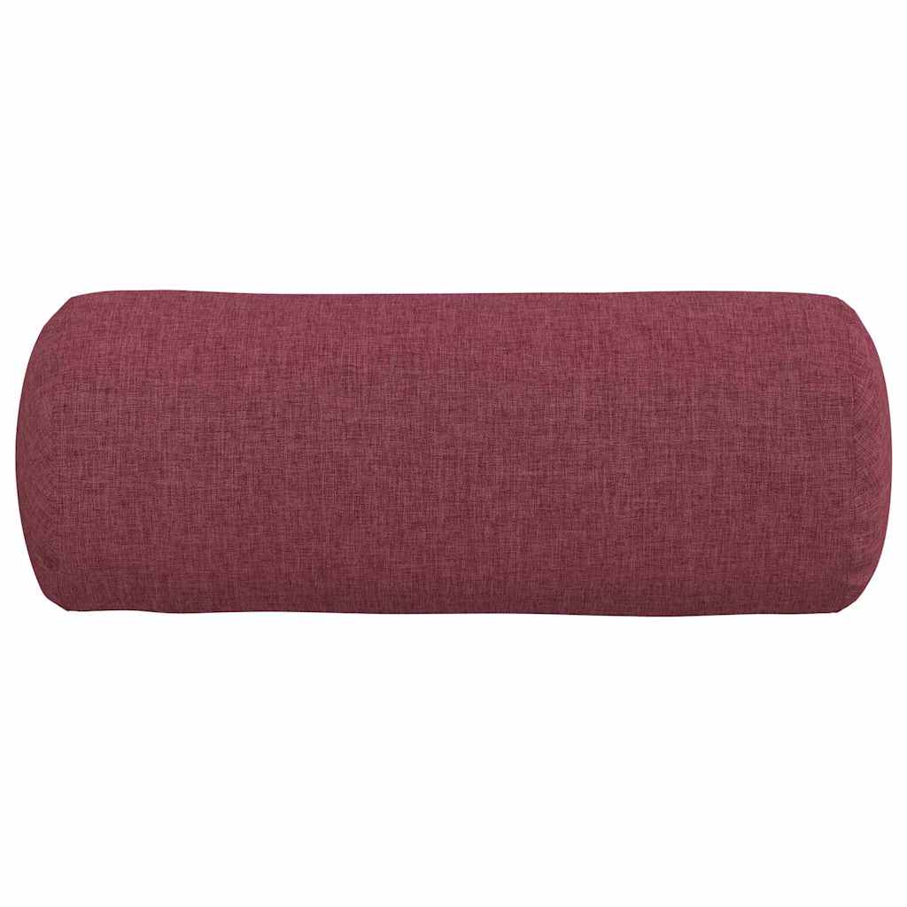 Hengerpárnák 2 pcs Bordó Ø 15 x 40 cm szövet