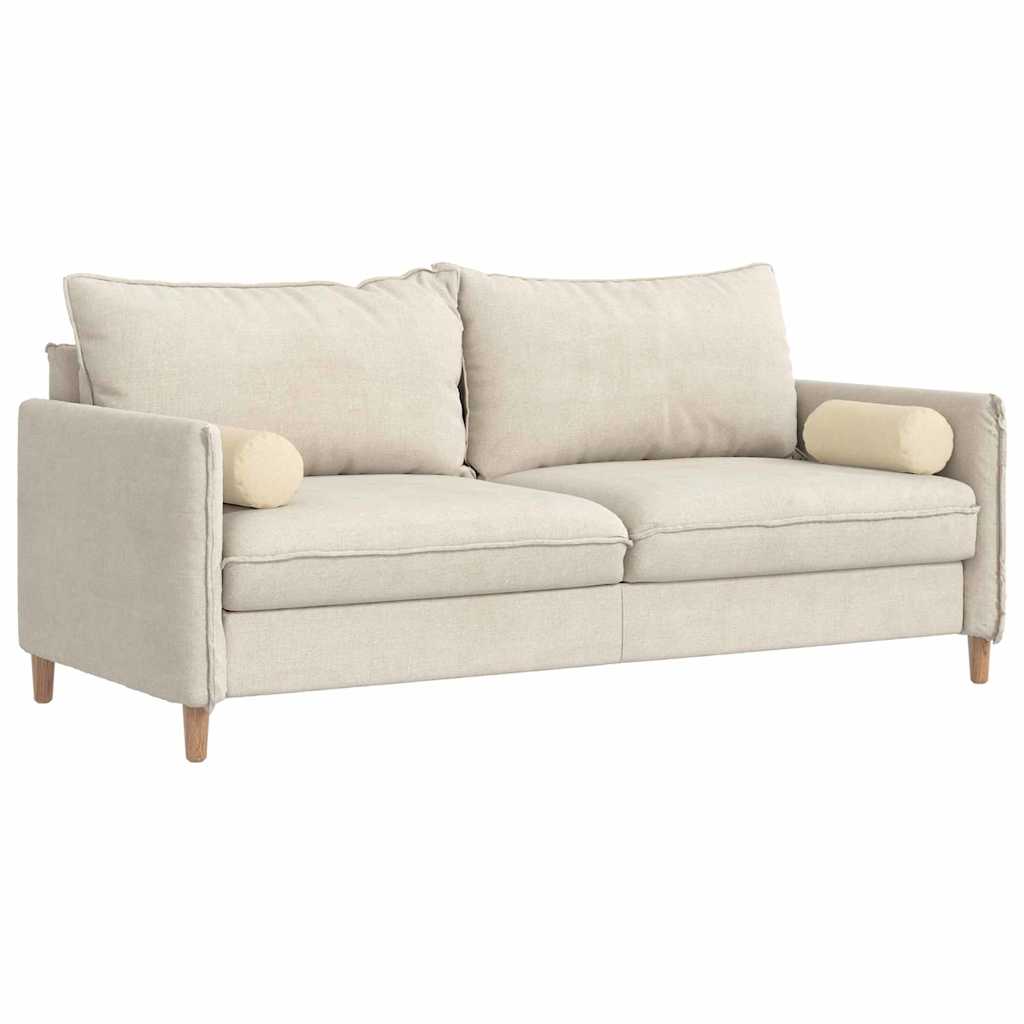 Hengerpárnák 2 pcs Krém Ø 15 x 40 cm szövet