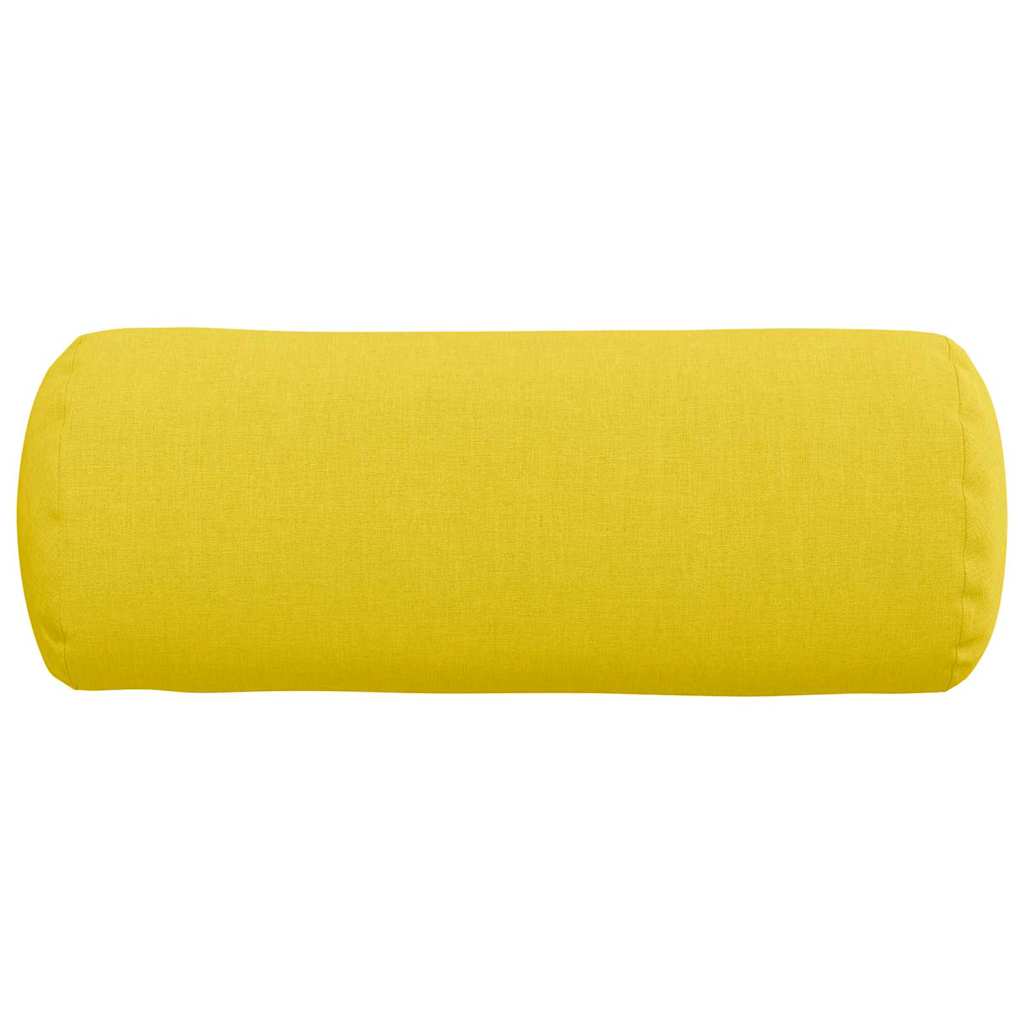 Hengerpárnák 2 pcs Világos sárga Ø 15 x 40 cm szövet