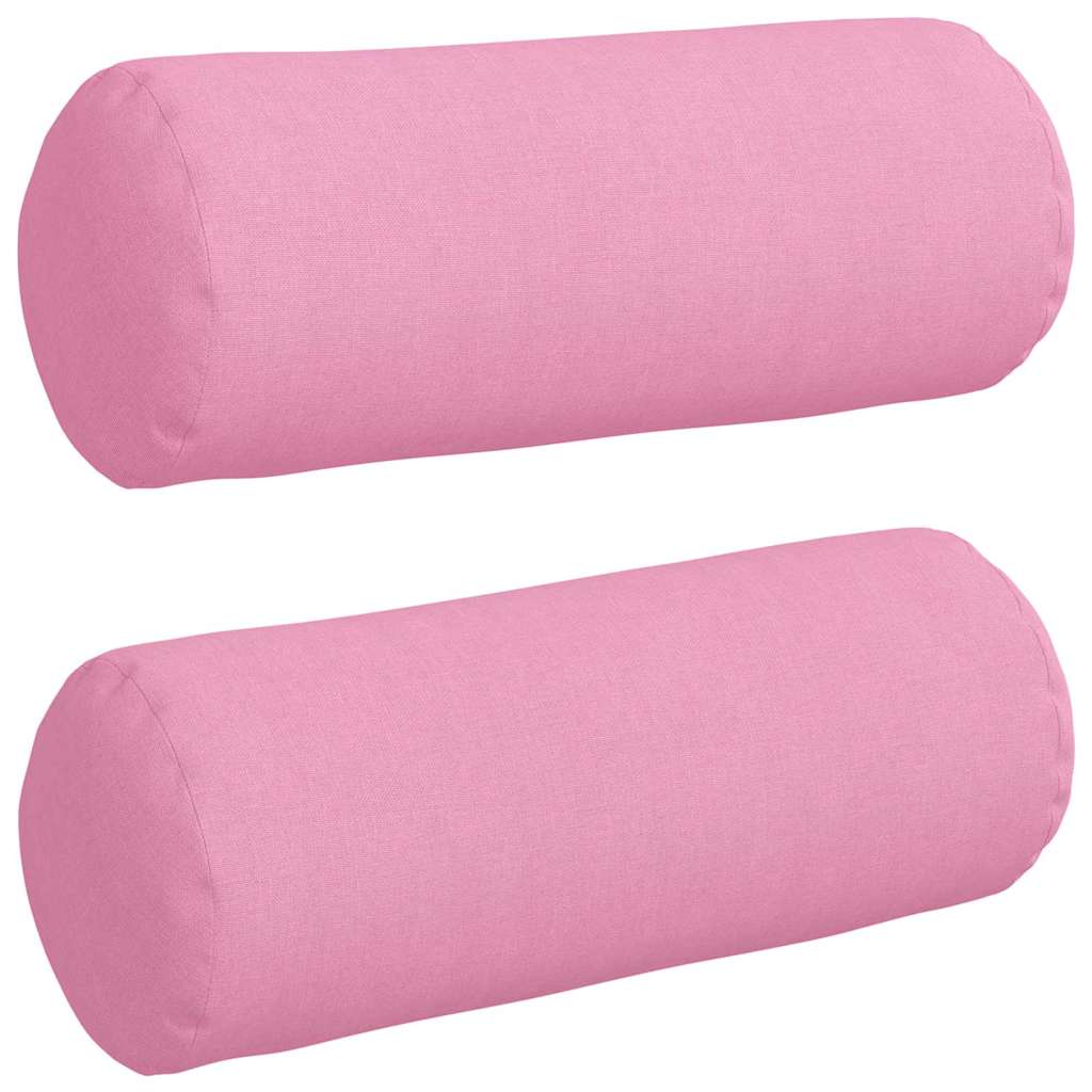 Hengerpárnák 2 pcs Rózsaszín Ø 15 x 40 cm szövet