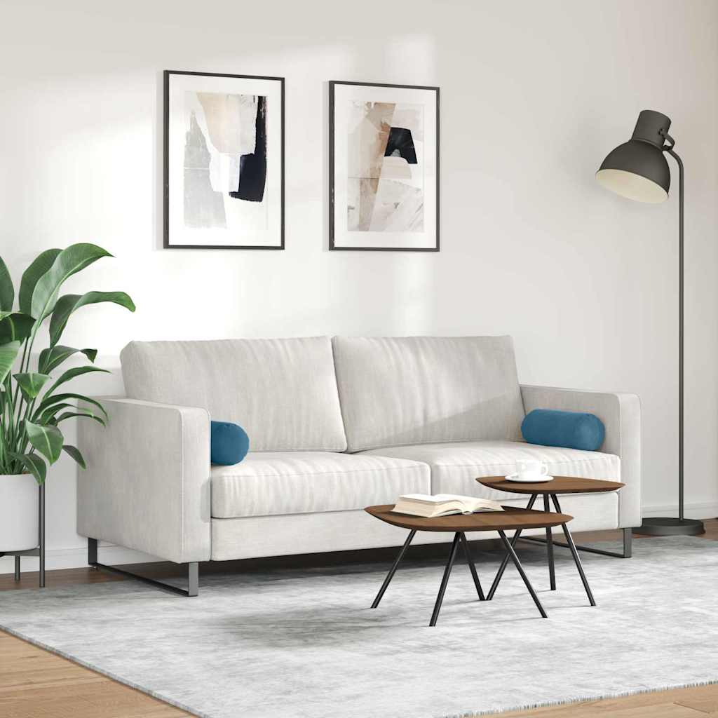 Hengerpárnák 2 pcs Kék Ø 15 x 40 cm Bársonyos szövet
