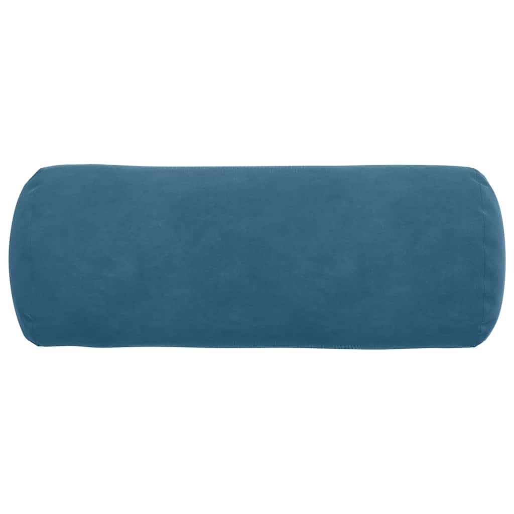 Hengerpárnák 2 pcs Kék Ø 15 x 40 cm Bársonyos szövet