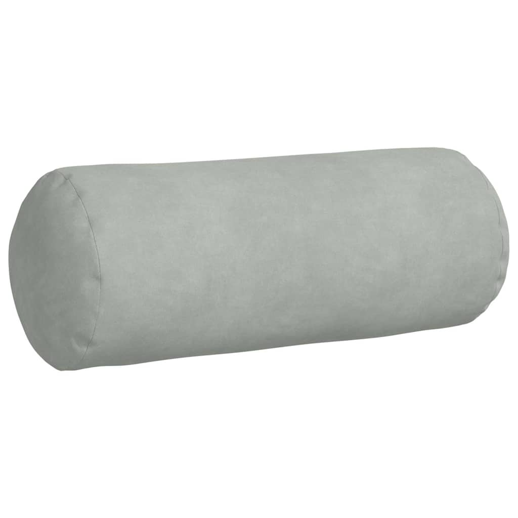 Hengerpárnák 2 pcs Világosszürke Ø 15 x 40 cm Bársonyos szövet
