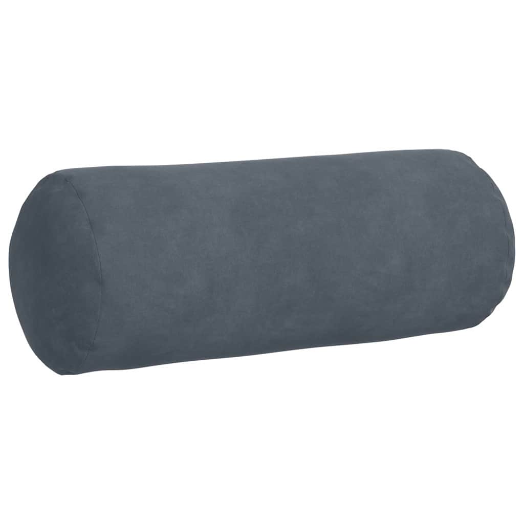 Hengerpárnák 2 pcs Sötétszürke Ø 15 x 40 cm Bársonyos szövet