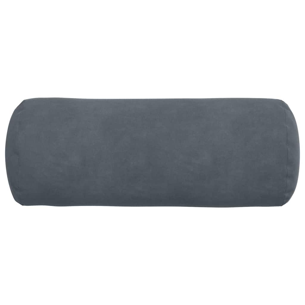 Hengerpárnák 2 pcs Sötétszürke Ø 15 x 40 cm Bársonyos szövet