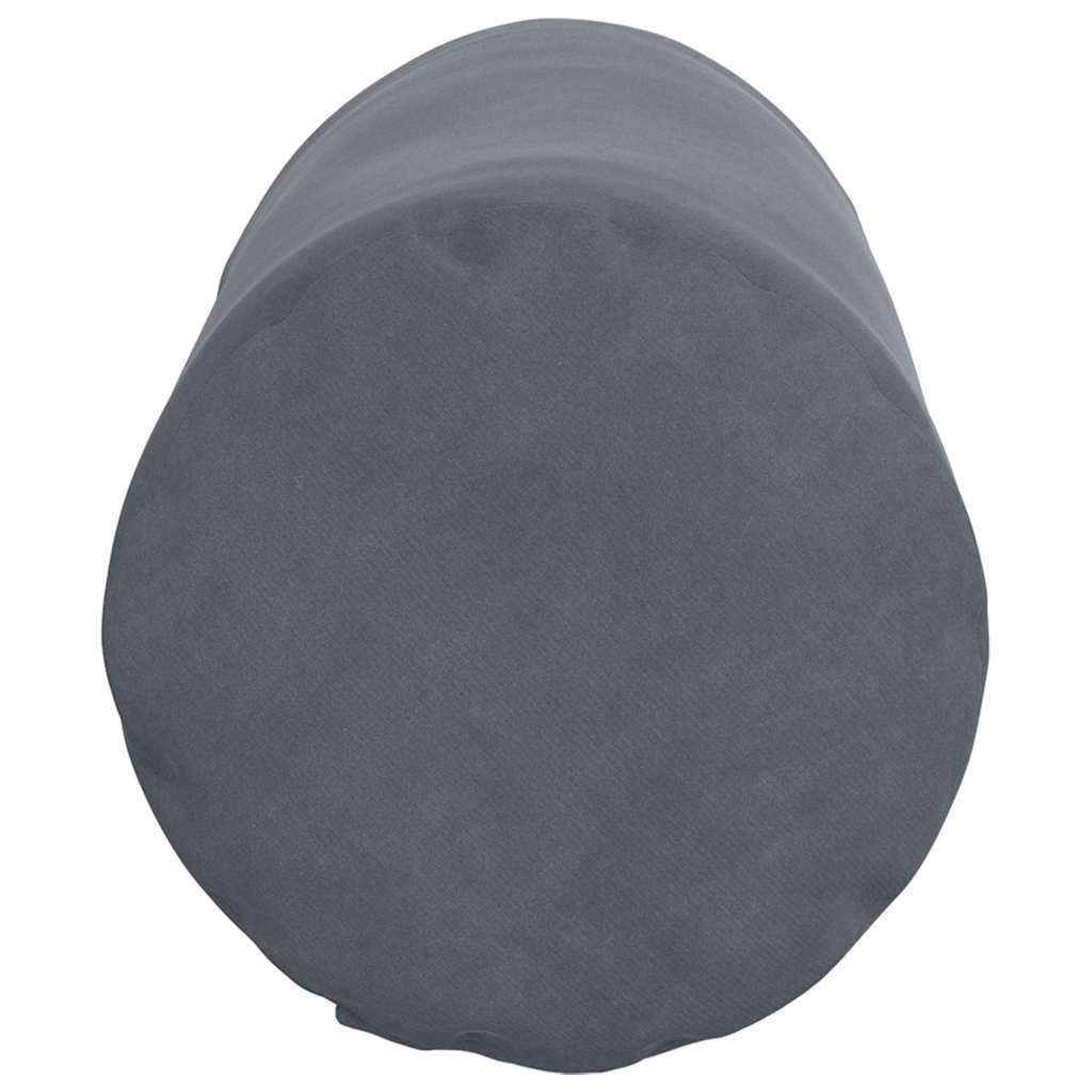 Hengerpárnák 2 pcs Sötétszürke Ø 15 x 40 cm Bársonyos szövet