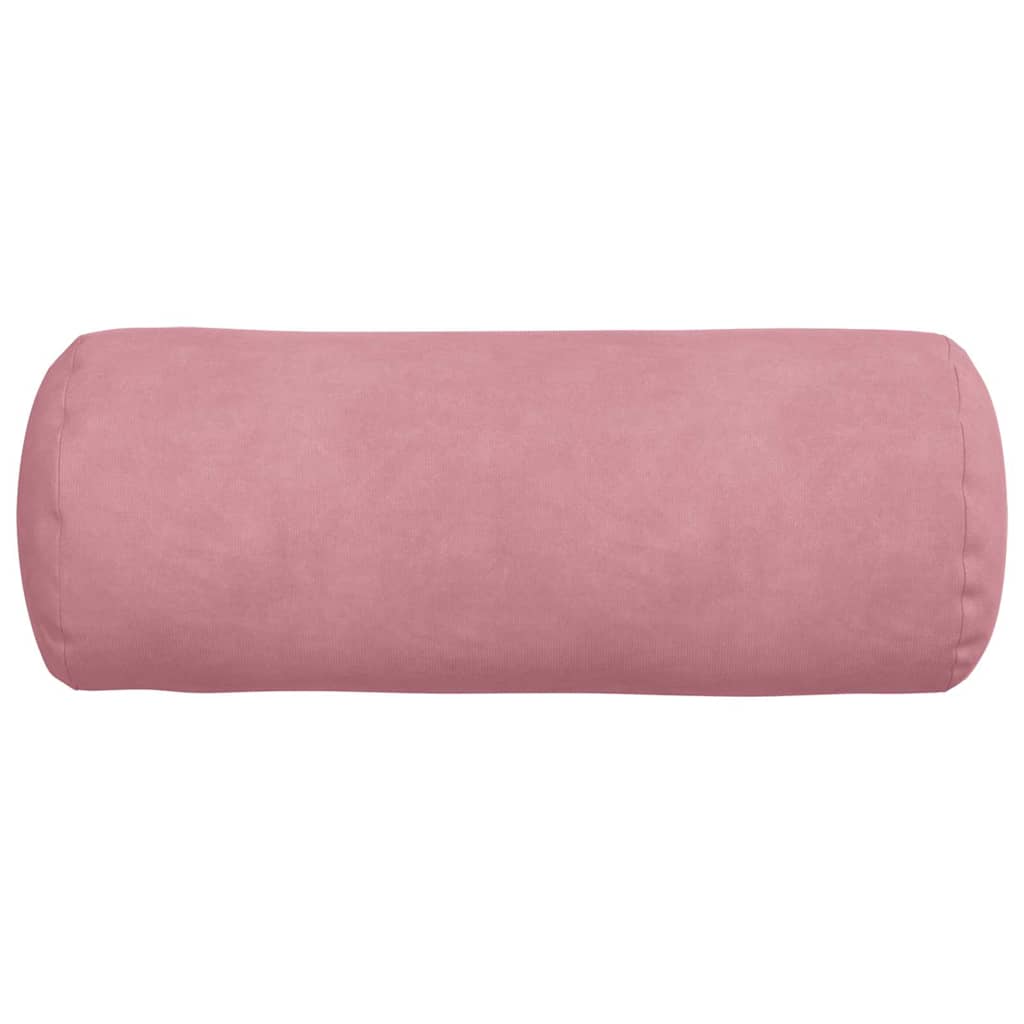 Hengerpárnák 2 pcs Rózsaszín Ø 15 x 40 cm Bársonyos szövet