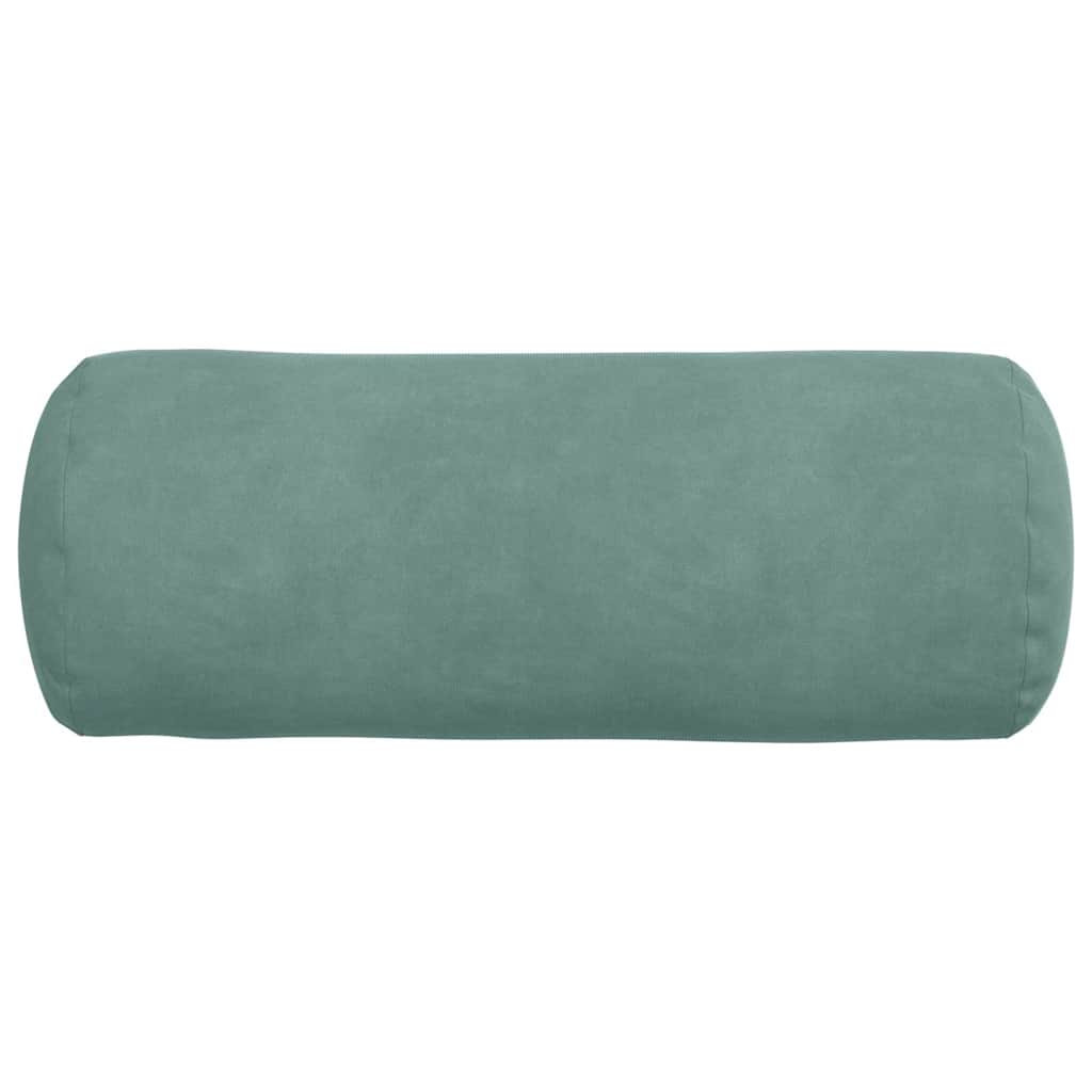 Hengerpárnák 2 pcs Tengeri Zöld Ø 15 x 40 cm Bársonyos szövet