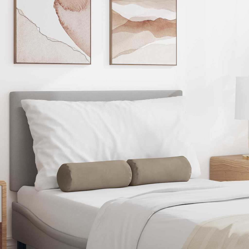 Hengerpárnák 2 pcs Tópszínű Ø 15 x 40 cm Mikroszálas Szövet