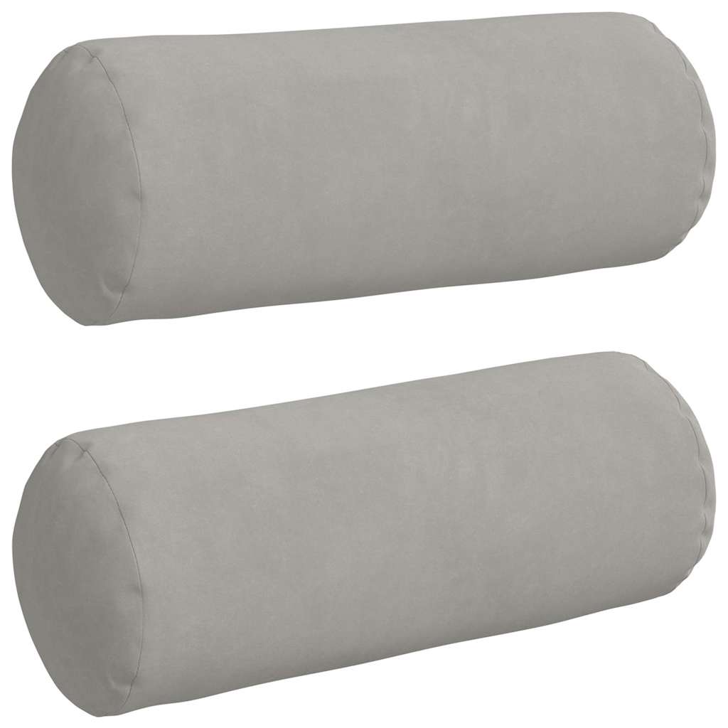 Hengerpárnák 2 pcs Világosszürke Ø 15 x 40 cm