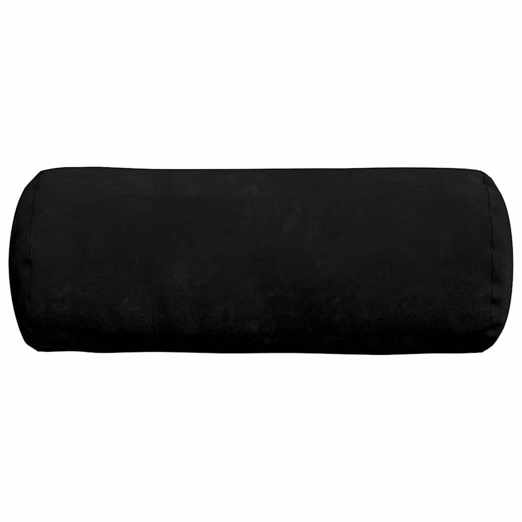 Hengerpárnák 2 pcs Fekete Ø 15 x 40 cm Mikroszálas Szövet