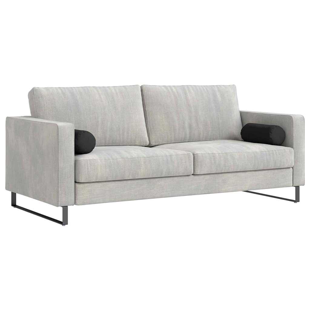Hengerpárnák 2 pcs Fekete Ø 15 x 40 cm Mikroszálas Szövet
