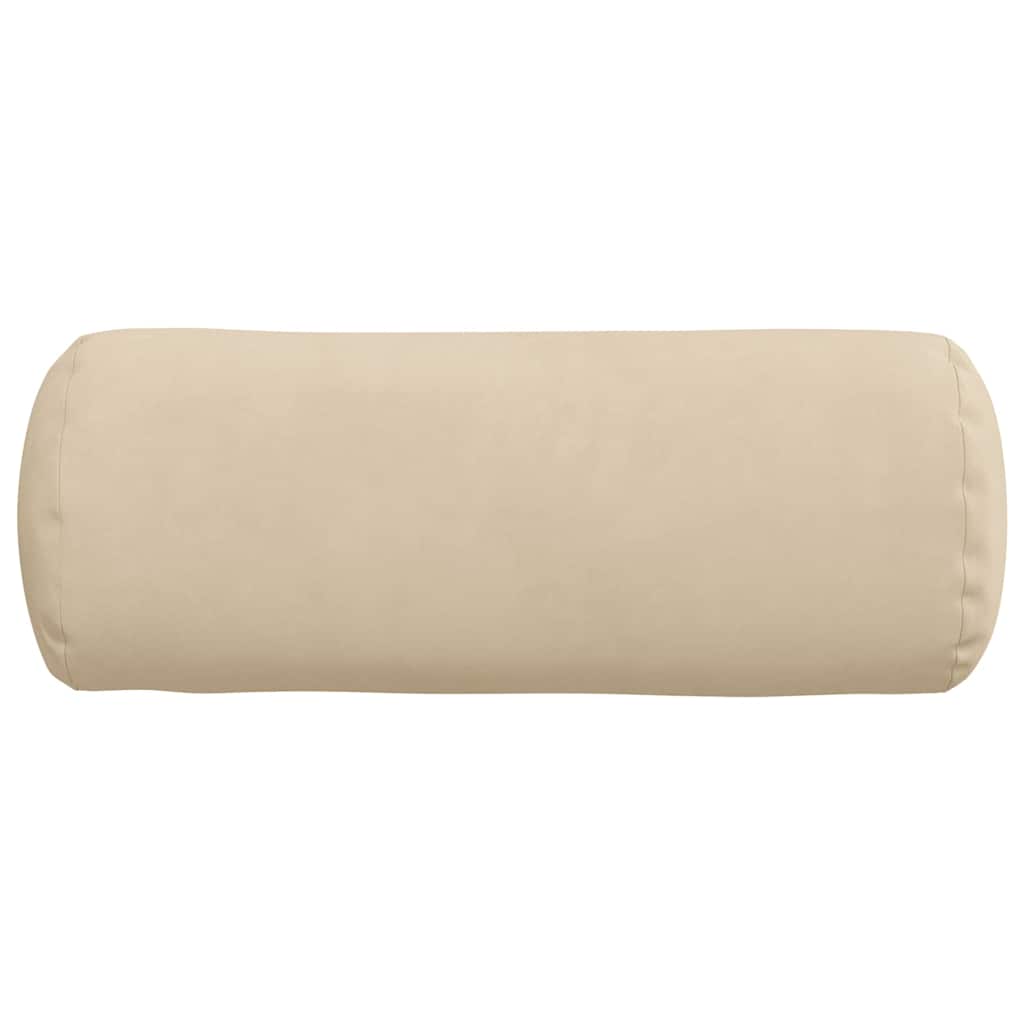 Hengerpárnák 2 pcs Krém Ø 15 x 40 cm Mikroszálas Szövet