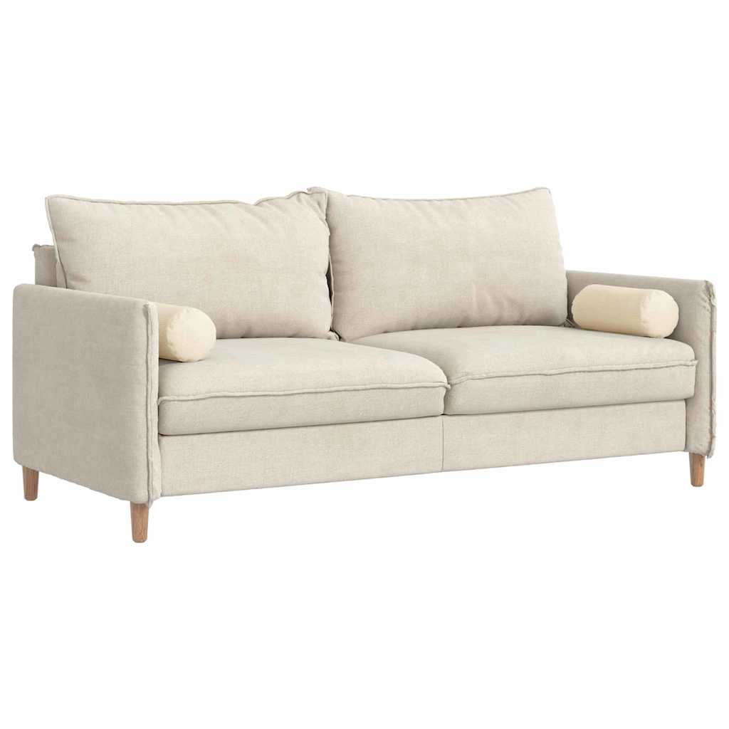 Hengerpárnák 2 pcs Krém Ø 15 x 40 cm Bársonyos szövet