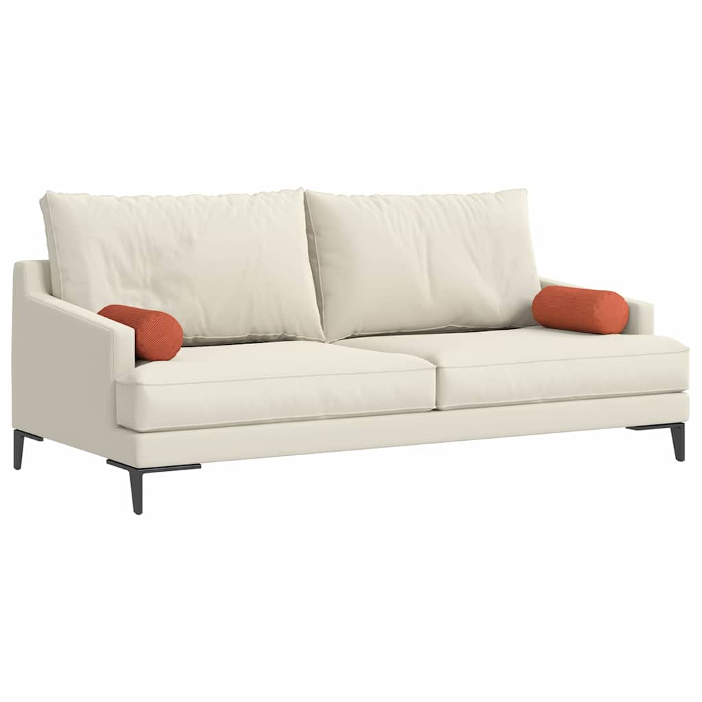Hengerpárnák 2 pcs Piros Narancs Ø 15 x 40 cm Bársonyos szövet