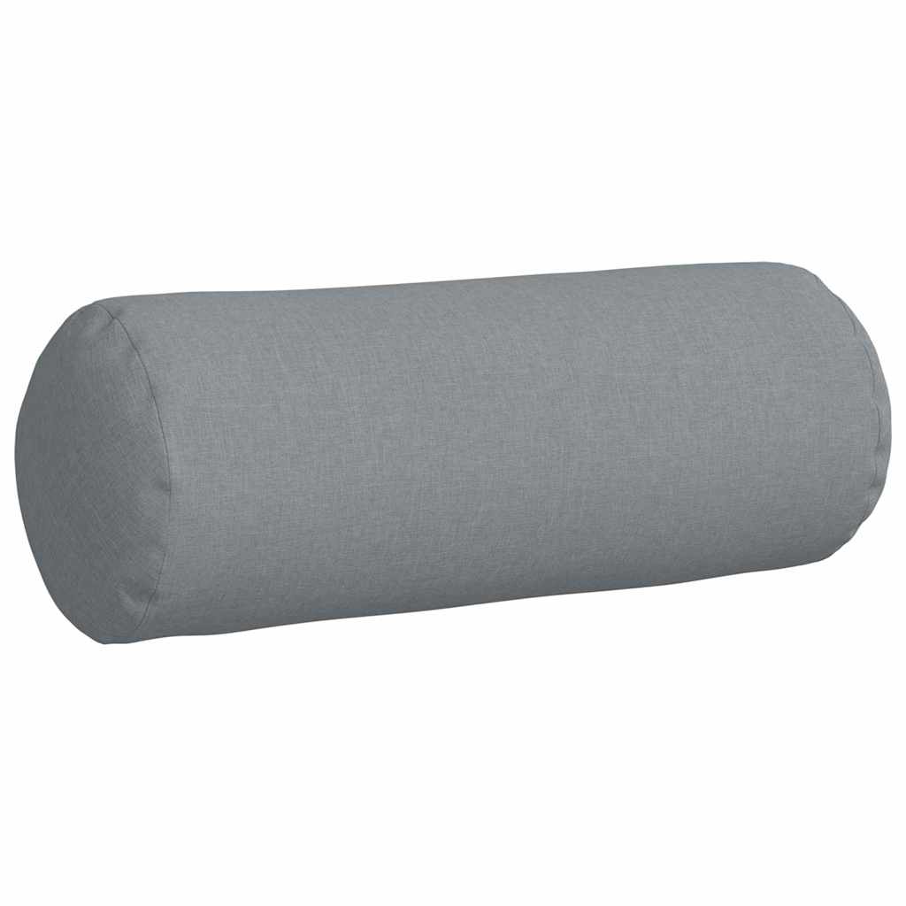 Hengerpárnák 2 pcs Világosszürke Ø 25 x 70 cm szövet