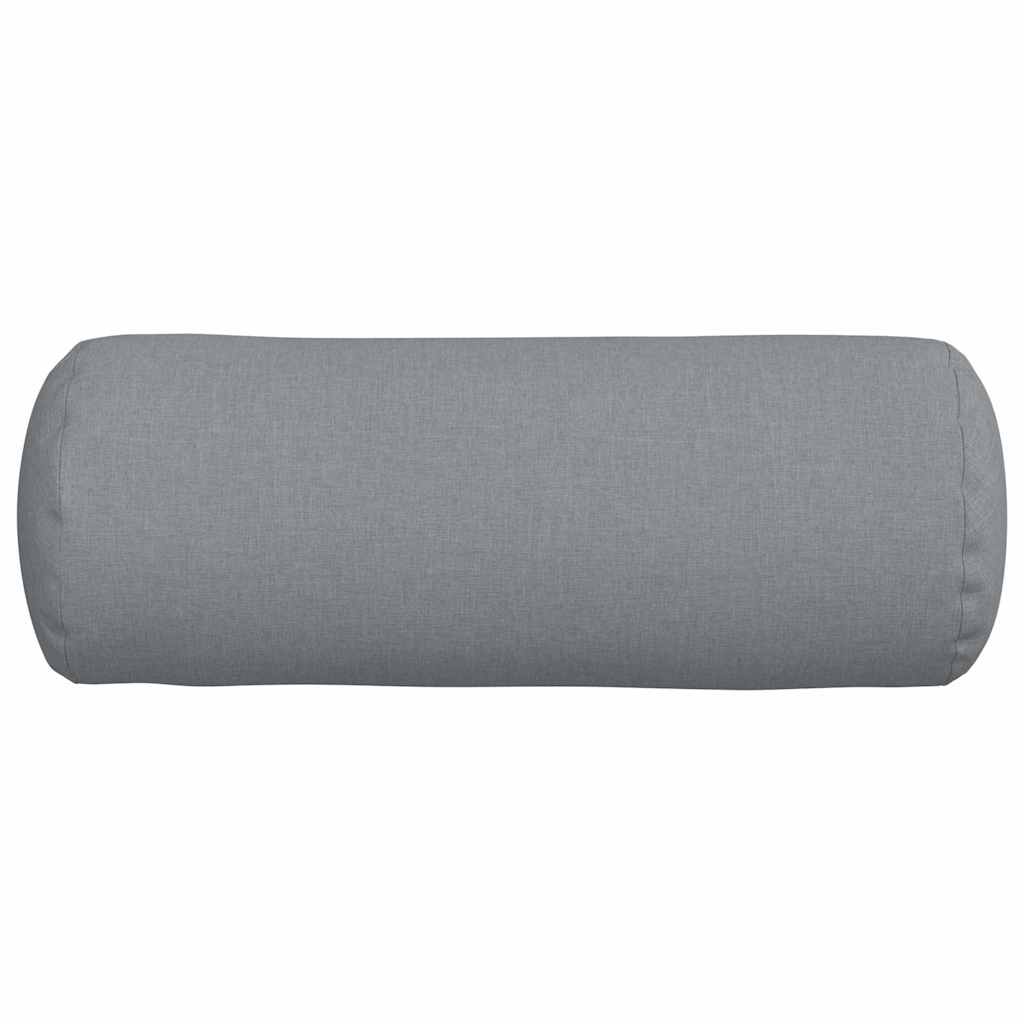 Hengerpárnák 2 pcs Világosszürke Ø 25 x 70 cm szövet