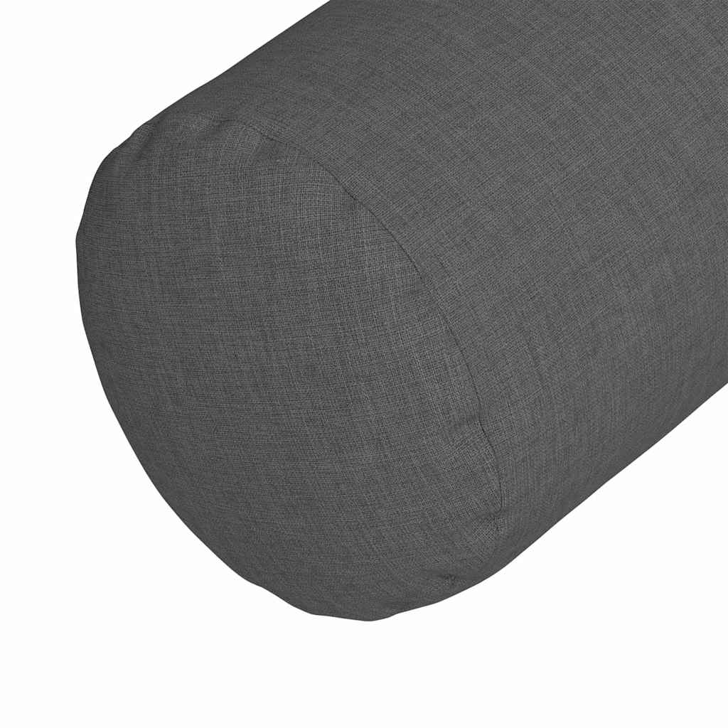 Hengerpárnák 2 pcs Sötétszürke Ø 25 x 70 cm szövet