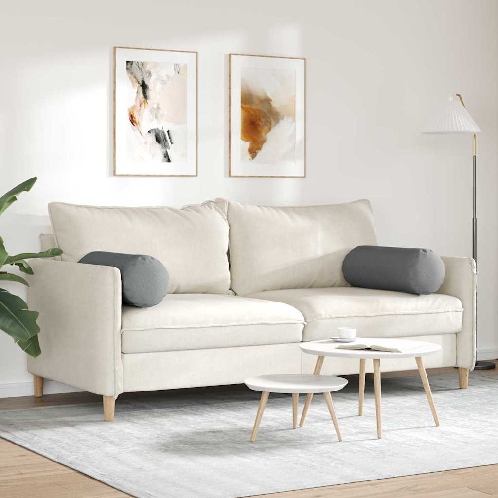 Hengerpárnák 2 pcs Sötétszürke Ø 25 x 70 cm szövet