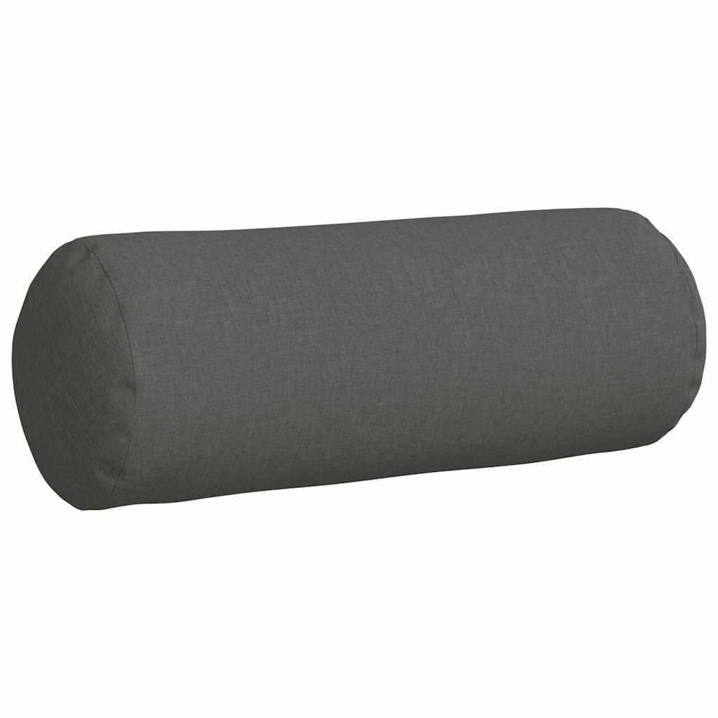 Hengerpárnák 2 pcs Sötétszürke Ø 25 x 70 cm szövet