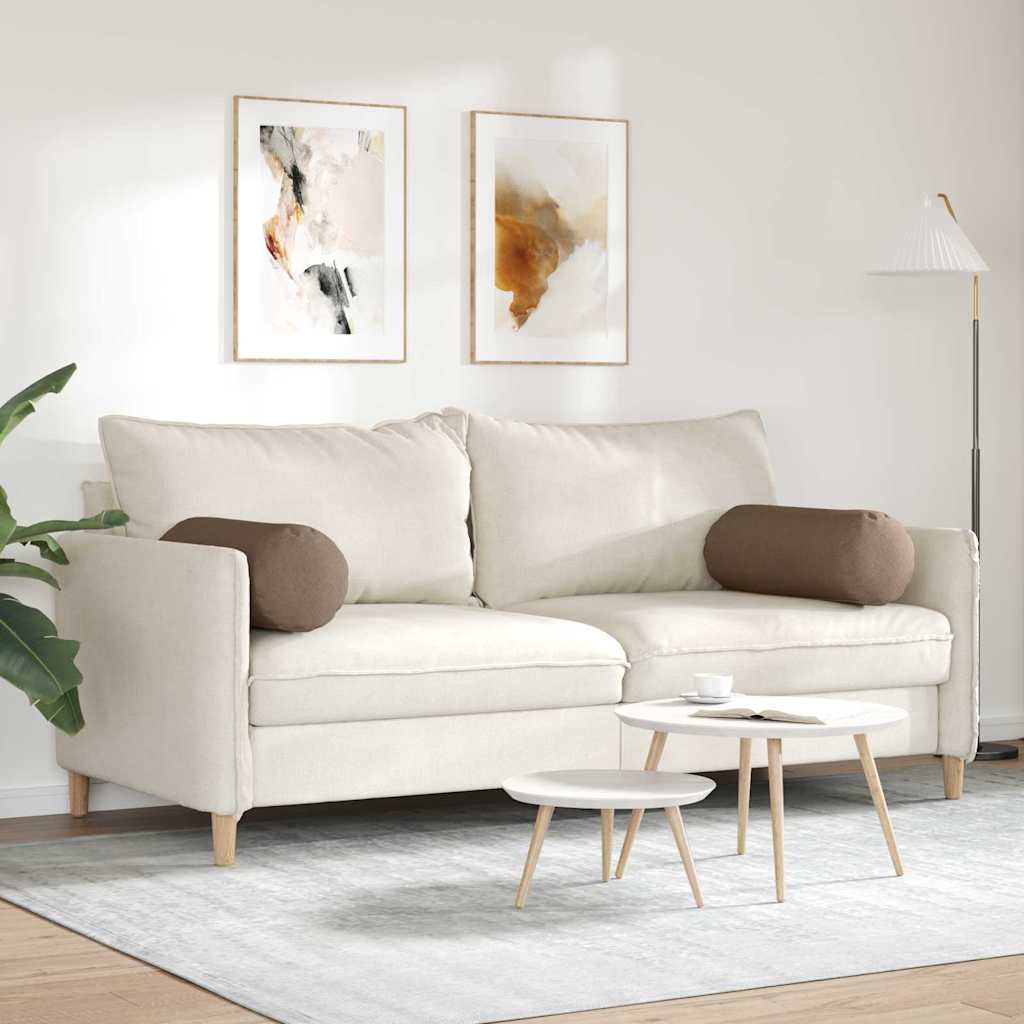 Hengerpárnák 2 pcs Barna Ø 25 x 70 cm szövet