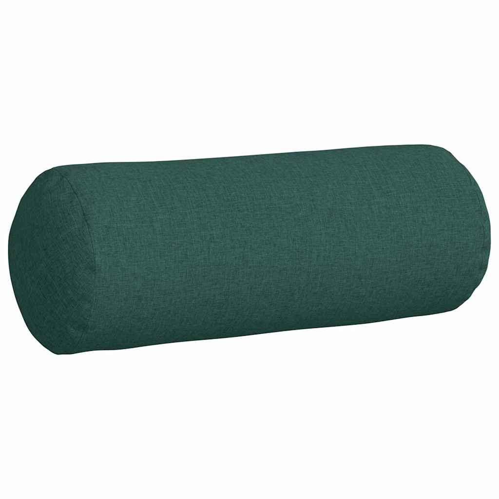 Hengerpárnák 2 pcs Sötétzöld Ø 25 x 70 cm szövet