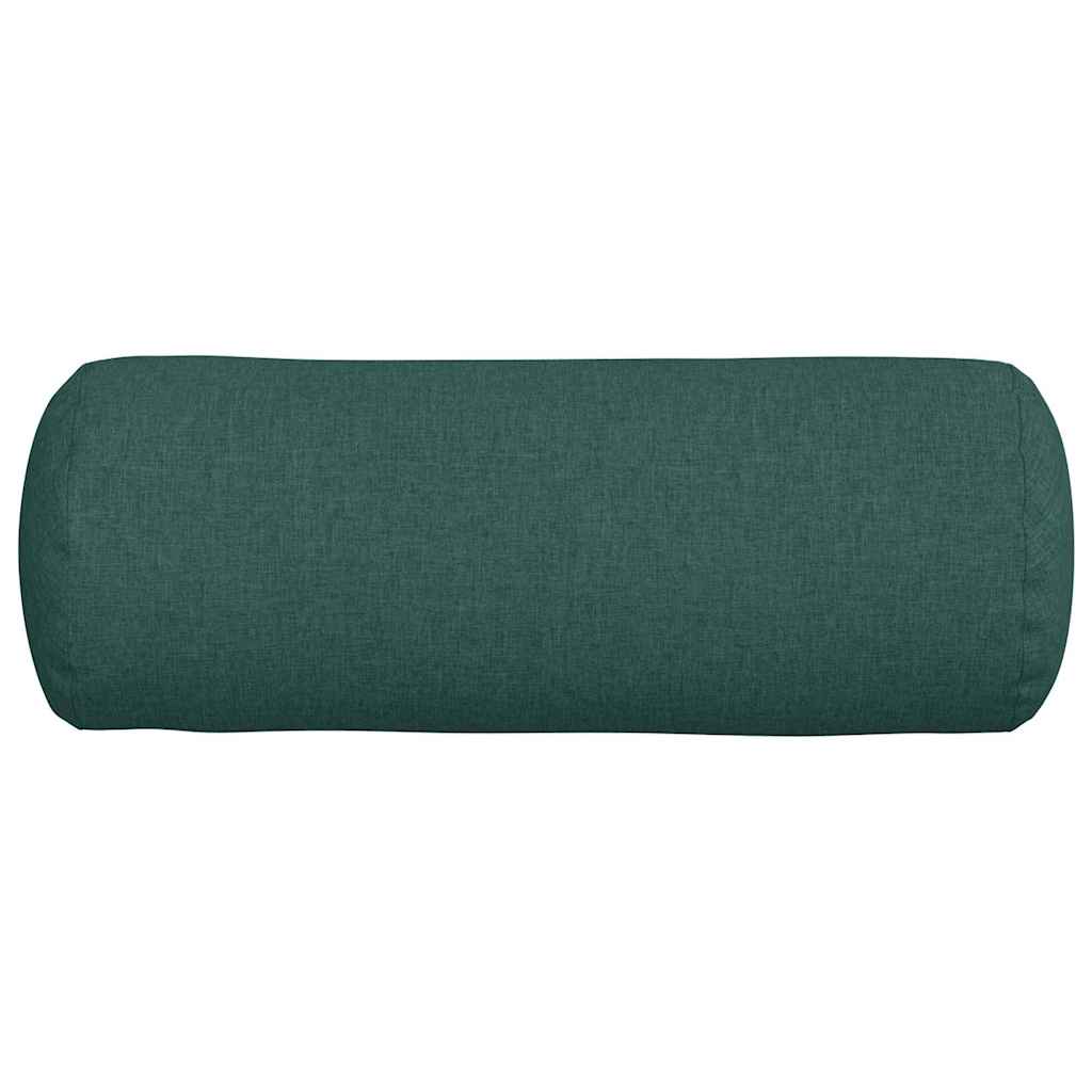 Hengerpárnák 2 pcs Sötétzöld Ø 25 x 70 cm szövet