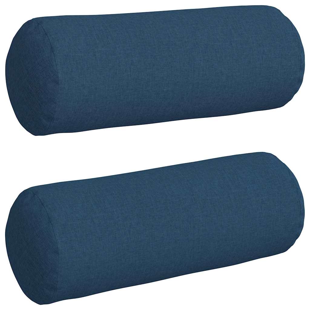 Hengerpárnák 2 pcs Kék Ø 25 x 70 cm szövet