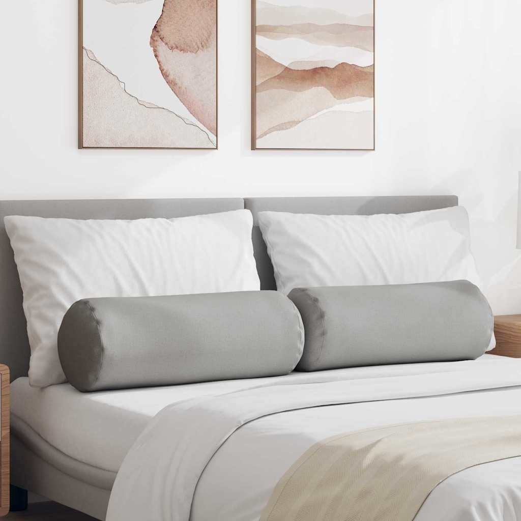 Hengerpárnák 2 pcs Felhőszürke Ø 25 x 70 cm szövet