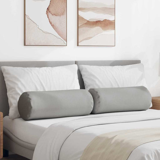 Hengerpárnák 2 db szövet Felhőszürke Ø 25 x 70 cm