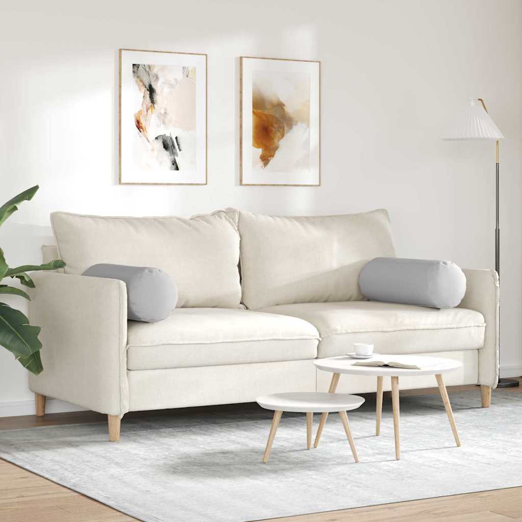 Hengerpárnák 2 pcs Felhőszürke Ø 25 x 70 cm szövet