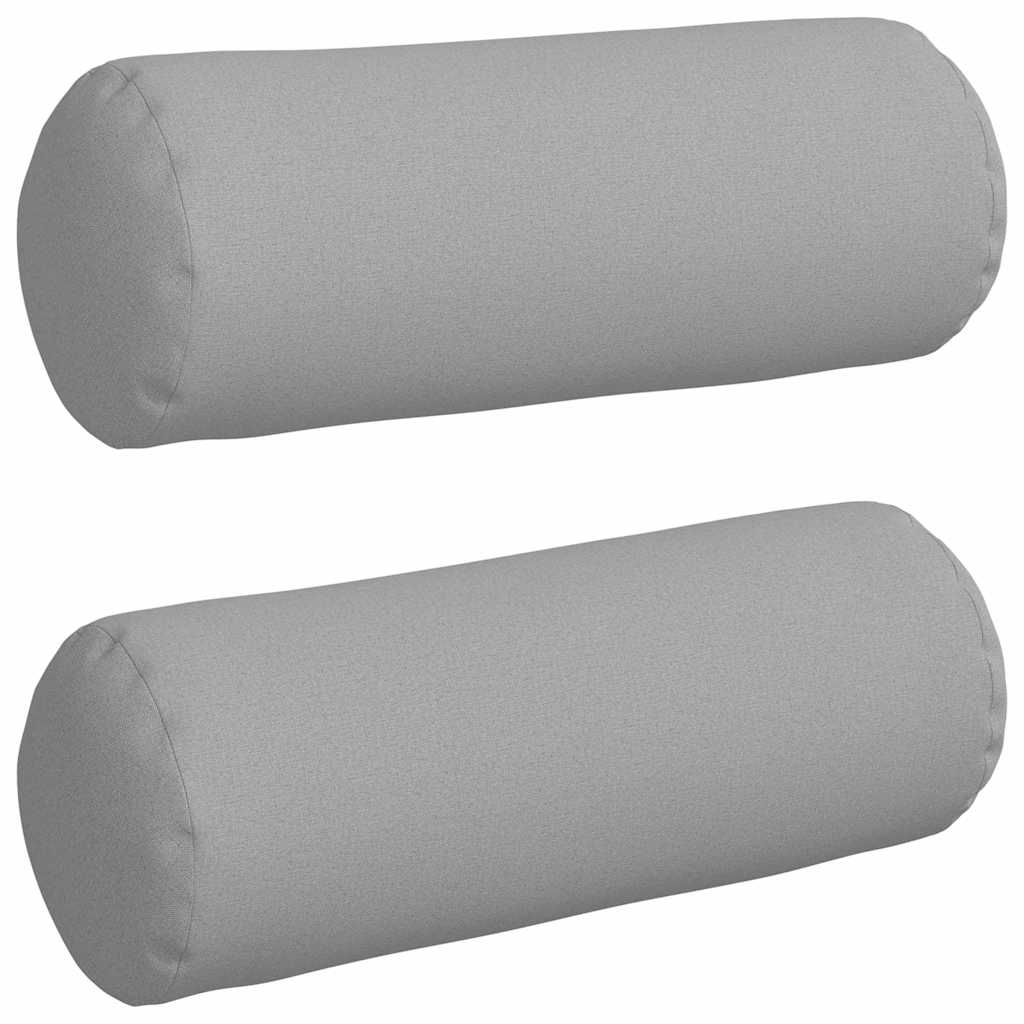 Hengerpárnák 2 pcs Felhőszürke Ø 25 x 70 cm szövet