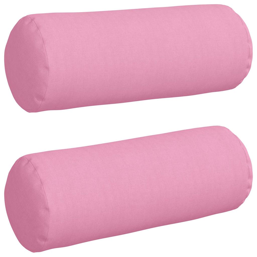 Hengerpárnák 2 pcs Rózsaszín Ø 25 x 70 cm szövet