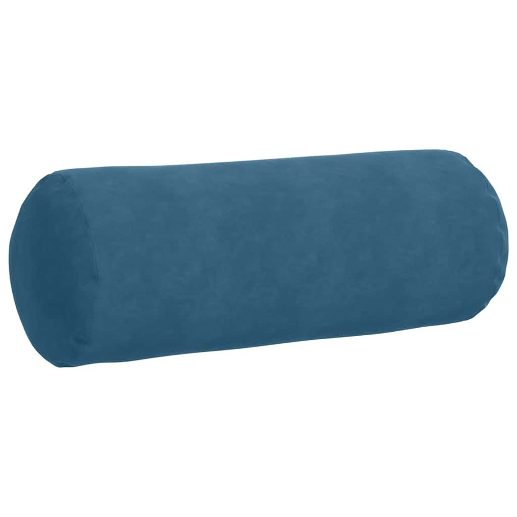 Hengerpárnák 2 pcs Kék Ø 25 x 70 cm Bársonyos szövet