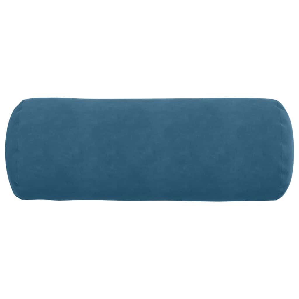 Hengerpárnák 2 pcs Kék Ø 25 x 70 cm Bársonyos szövet