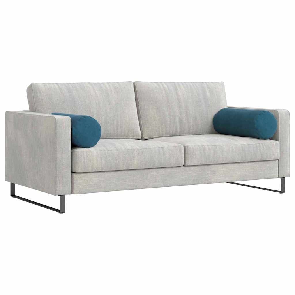 Hengerpárnák 2 pcs Kék Ø 25 x 70 cm Bársonyos szövet