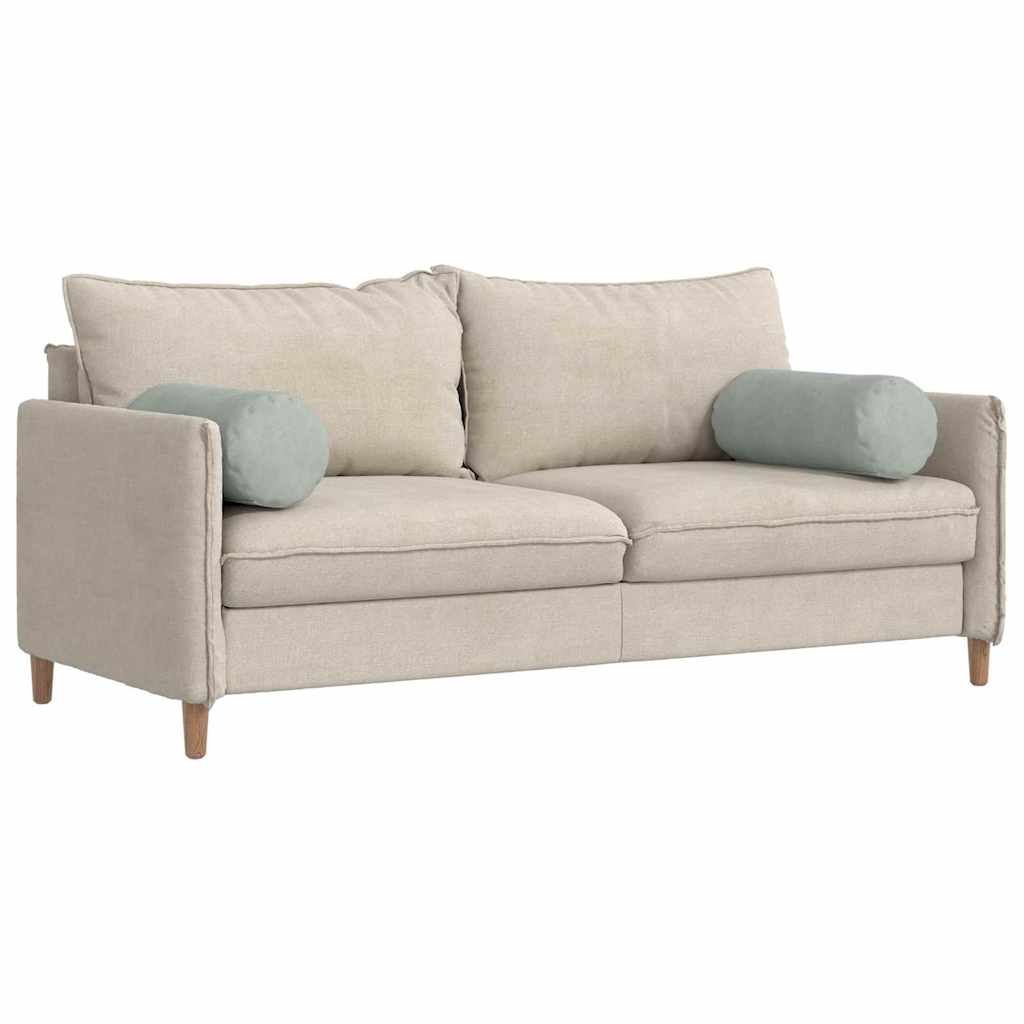 Hengerpárnák 2 pcs Világosszürke Ø 25 x 70 cm Bársonyos szövet