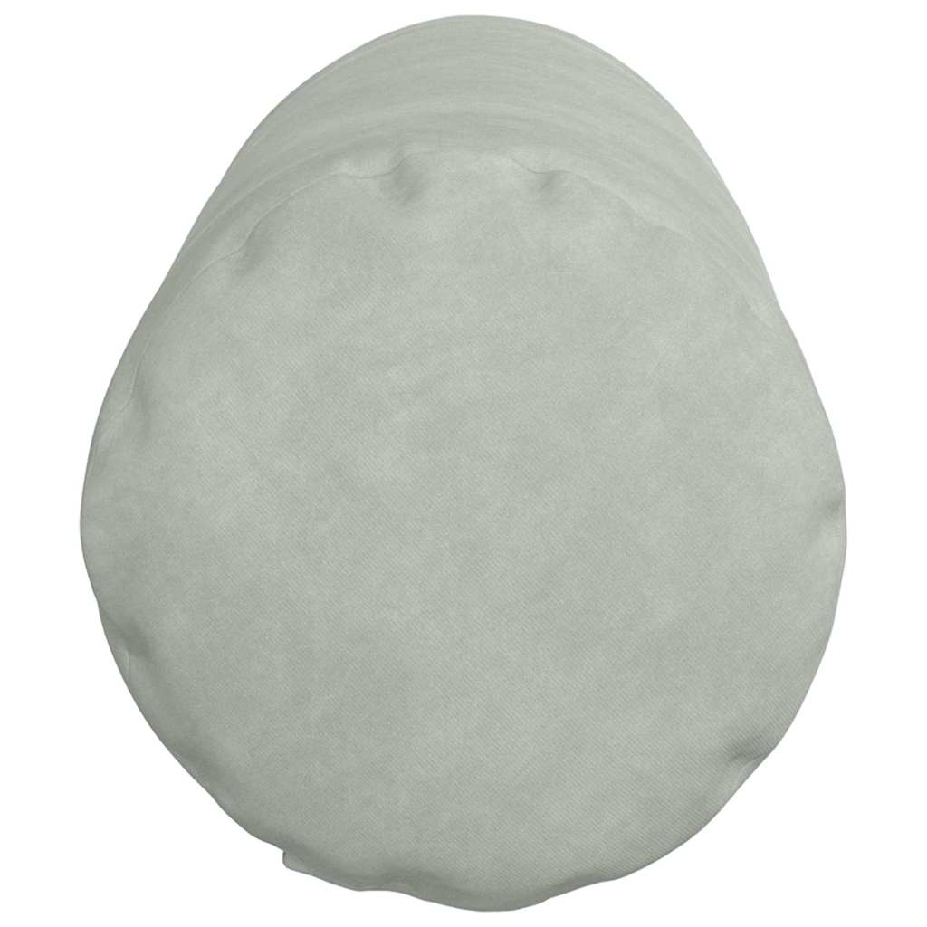 Hengerpárnák 2 pcs Világosszürke Ø 25 x 70 cm Bársonyos szövet