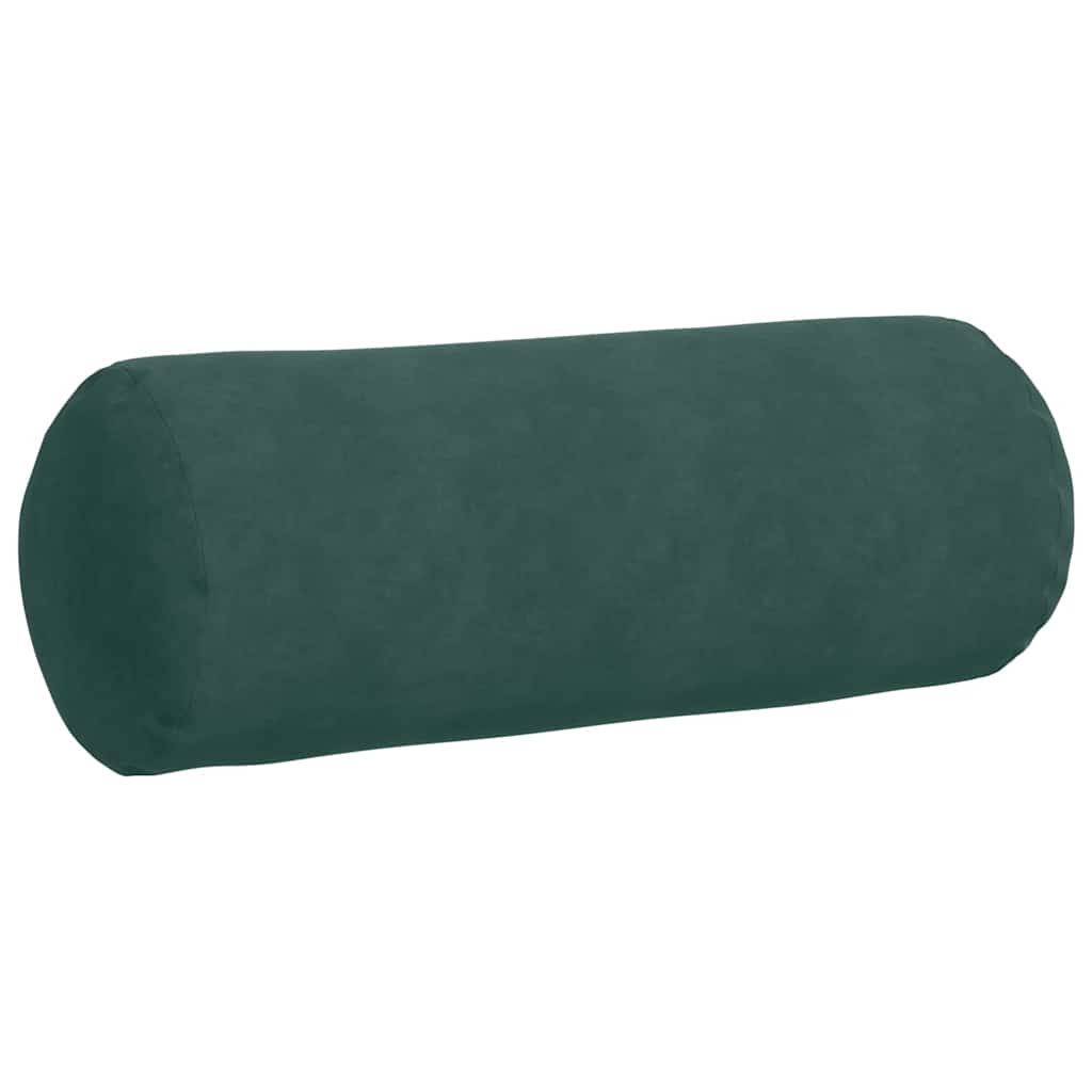 Hengerpárnák 2 pcs Sötétzöld Ø 25 x 70 cm Bársonyos szövet
