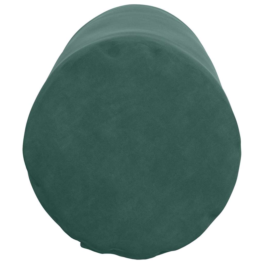 Hengerpárnák 2 pcs Sötétzöld Ø 25 x 70 cm Bársonyos szövet